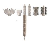 Shark FlexStyle 5-en-1 Air Styler & Sèche-cheveux, Boucleurs Auto-Wrap, Brosse Plate, Brosse Ovale, Concentrateur, Diffuseur, Étui de Rangement, sans Dommage Thermique, Champagne HD446SLEU