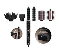 Shark FlexStyle 5-en-1 Air Styler & Sèche-cheveux, Boucleurs Auto-Wrap, Brosse Plate, Brosse Ovale, Concentrateur, Diffuseur, Étui de Rangement, sans Dommage Thermique, Noir/Rose HD446EU