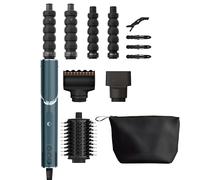 Shark FlexStyle - Bleu sarcelle. Boucleurs à Air, Embout de finition Anti-Frisottis, Brosse Ovale, Concentrateur, Pinces, Pochette de Rangement, aucun dommage thermique HD456TLEU