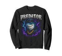 Shark Gangster - Un prédateur drôle et Un mème Trash Bizarre Sweatshirt