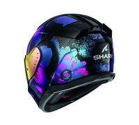 Shark D-Skwal 3 Mayfer Casque, noir-pourpre, taille S