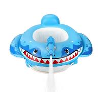 Shark Inflatable Pool Float Kids - Built-in Water Squirt Summer Swimming Float Seat | Inflatable Shark Pool Toy for Beach Water Park Party Outdoor Vacation Travel Resort Boys Girls