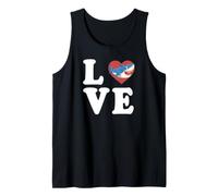Shark Love épelé avec Motif en Forme de cœur Débardeur