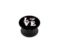 Shark Love épelé avec Motif en Forme de cœur PopSockets PopGrip Adhésif