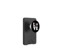 Shark Love épelé avec Motif en Forme de cœur PopSockets PopWallet pour MagSafe