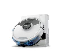 Shark Matrix Plus 2-en-1 Aspirateur Robot Laveur - Base autovideuse de 60 Jours - Nettoie Tapis, sols durs et Poils d’Animaux - Navigation 3D LiDAR - Wi-FI/App - 2 tampons et 2 brosses Inclus - Blanc