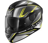Shark Mixte D-skwal 2 Daven Casque de moto, Noir mat anthracite jaune, L EU