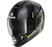 Shark Mixte Evojet Vyda Casque de moto, Noir anthracite jaune, M EU