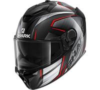 Shark Mixte Spartan Gt Carbon Kromium Casque de moto, Carbon chrome rouge, L EU
