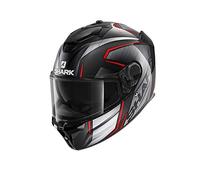 Shark Mixte Spartan Gt Carbon Kromium Casque de moto, Carbon chrome rouge, M EU