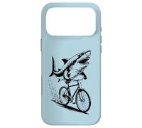 Shark on a Bike Bicycle Beach Great White Coque pour iPhone 17 Pro Max