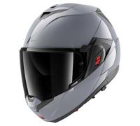 SHARK, Casque Moto Modulable OXO Dark Shadow Gun Silver S05, L