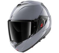 SHARK, Casque Moto Modulable OXO Dark Shadow Gun Silver S05, XXL