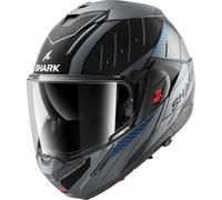 SHARK Casque moto modulable OXO RYDGER Anthracite/Blue Black ABK Taille M
