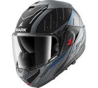 Shark OXO Rydger, casque rabattable S Mat Noir/Gris/Bleu Mat Noir/Gris/Bleu