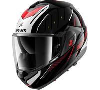 SHARK, Casque Moto Modulable OXO RYDGER Black Silver Red KSR, L