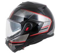 Shark Oxo Sikter casque modulable Noir/Argenté/Rouge XL unisex