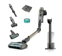 Shark PowerDetect Clean & Empty Aspirateur Balai sans Fil spécial Poils d’Animaux, Système Anti-allergènes, Base autovidante, Anti-emmêlement, Technologie Reverse Clean, Or pâle IP3253EUT