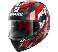 Shark Race-R Pro Carbon Replica Zarco Speedblock Casque, Blanc/Rouge, Taille XS (53/54)
