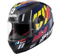 Shark Race-R Pro Carbon Replica Zarco Speedblock Casque, bleu/rouge, Taille XS (53/54)