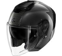 Shark RS Jet Carbon Ikonik, casque à réaction XL Noir/Argent Noir/Argent