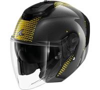 SHARK RS Jet Carbon IKONIK DQU Casque Moto Adulte Unisexe, Gold Chrome, XL