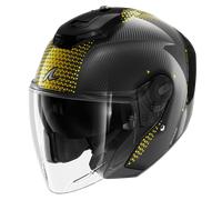 Casque Jet Shark RS JET CARBON IKONIK Carbon Gold Chrom