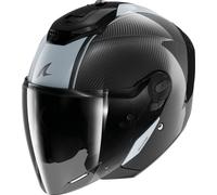 SHARK Casque moto RS Jet Carbon – Silver/Carbon – Taille M