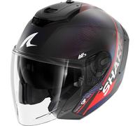Shark RS Jet Carbon Speed-Tech, casque ouvert S Mat Noir/Gris Foncé/Bleu/Rouge Mat Noir/Gris Foncé/Bleu/Rouge