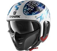 Shark S-Drak 2 Tripp In Casque jet, Blanc/Noir, Taille XS (53/54)