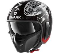 SHARK NC Casque Moto Hommes, Noir/Blanc, XS