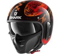 Shark S-Drak 2 Tripp In Casque jet, noir/rouge, Taille XS (53/54)