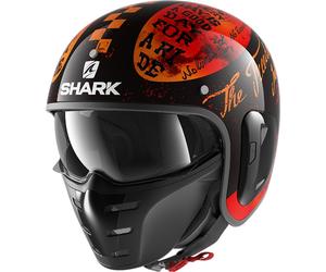 Shark S-Drak 2 Tripp In Casque jet, noir-rouge, taille XS pour homme