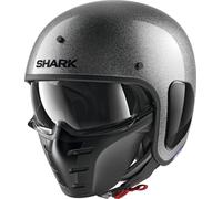 Shark S-Drak Glitter Casque à réaction, Argent, Taille XS (53/54)