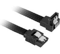 Shark Sata III Kabel 90° sleeve bk 0,30m