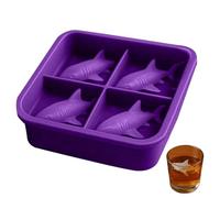 Shark Shape Ice Mold, Reusable Cooling Maker, Creative Drink Chilling Mold for Juice Soda Cocktail Use, Fun Beverage Preparation Tool, for Home Kitchen Party Picnic Camping Restaurant Use