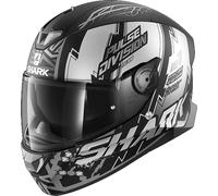 SHARK casque intégral SKWAL 2 NOXXYS noir mat-anthracite-argent XS