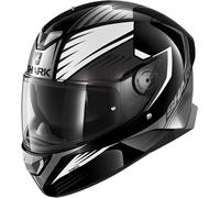 Shark Skwal 2 Hallder Casque, Noir/Blanc, Taille S (55/56)