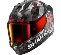 Shark Skwal i3 Hellcat, casque intégral S Mat Noir/Argent/Rouge Mat Noir/Argent/Rouge