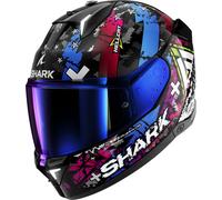 Shark Skwal i3 Hellcat, casque intégral S Noir/Argent/Bleu Noir/Argent/Bleu