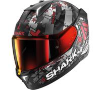 Shark Skwal i3 Hellcat Casque, Noir mat/rouge, Taille L (59/60)