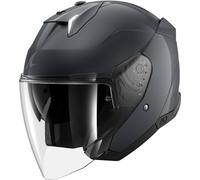 Shark Skwal i3 Jet Blank, casque ouvert S Gris Foncé Gris Foncé