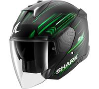 Shark Skwal i3 Jet Light-Blur, casque ouvert S Mat Noir/Vert/Blanc Mat Noir/Vert/Blanc