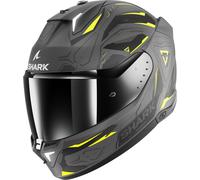 Shark Skwal i3 Linik Casque, gris-jaune, taille S pour homme