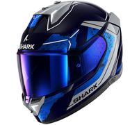 Shark Skwal i3 Rhad Casque, bleu-argent, taille XL pour homme