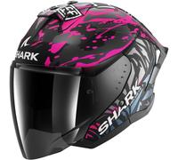 Shark Skwal Jet Cup Replica Redding, casque ouvert S Mat Noir/Fuchsia/Argent/Bleu Clair Mat Noir/Fuchsia/Argent/Bleu Clair