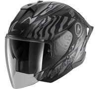 Shark Skwal Jet Cup Speed-Fancy, casque ouvert XL Mat Noir/Gris Mat Noir/Gris