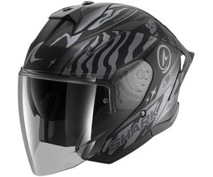 Shark Skwal Jet Cup Speed-Fancy, casque ouvert XL Mat Noir/Gris Mat Noir/Gris