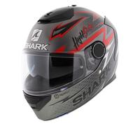 Shark Spartan 1.2 Adrian Parassol gris anthracite mat rouge