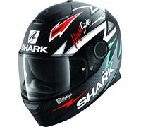 Shark Spartan Adrian Parassol Mat Casque, noir/argent/rouge, Taille XS (53/54)